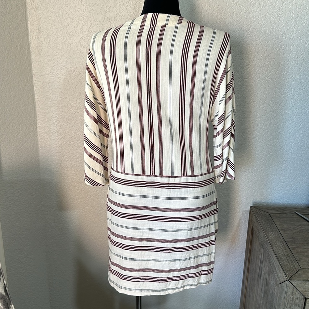 BCBGMAXAZRIA Womens Milana Lace Up Printed Tunic Dress Size Small - Picture 7 of 13
